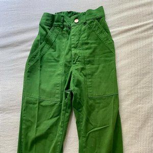 Forest Green Big Bud Press Work Pants size XXS
